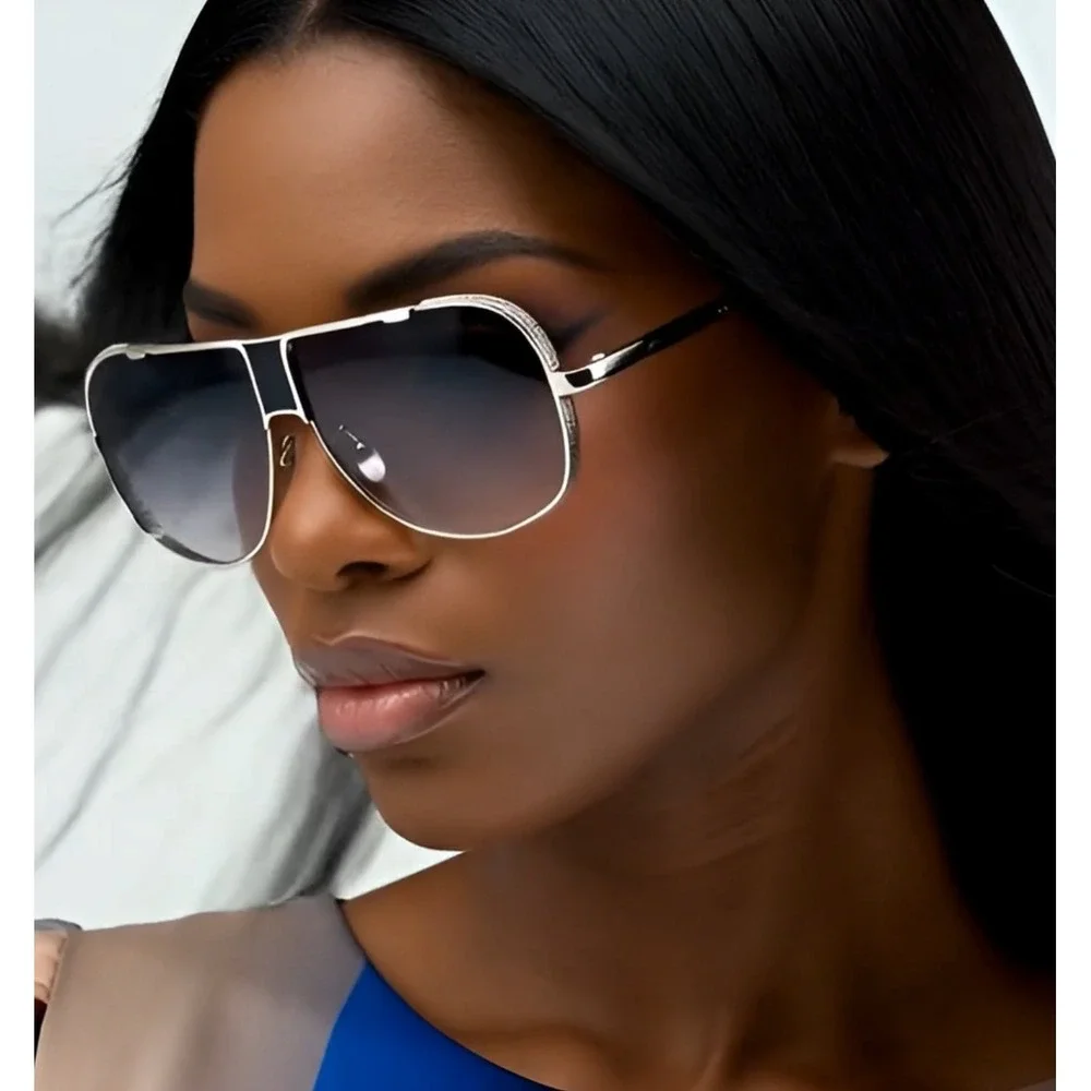 Oversized Women‎ Pilot Sunglasses Outfit Sun Glasses Cool Designer Tinted Shades
